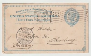 1897 USA 2 cents Blue Postcard - Picture 1 of 1