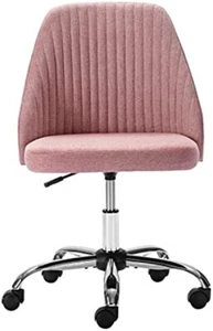 Vanity Chair Home Office Desk Chair Swivel Task Chair Adjustable Rolling Chair - Picture 1 of 49