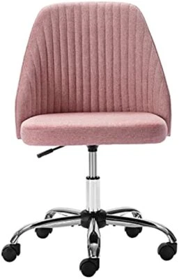 Vanity Chair Home Office Desk Chair Swivel Task Chair Adjustable Rolling Chair - Image 1 of 4