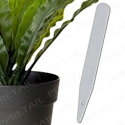White LARGE PLANT LABELS 20x Units Plastic Markers Seed Tray Pot Stake Tags