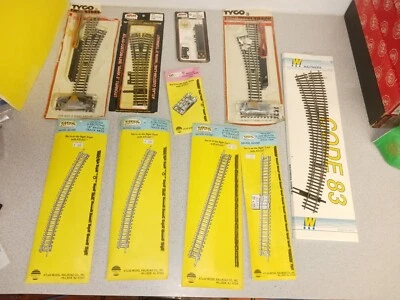 LOT OF NEW ATLAS TYCO HO TRAIN TRACKS SWITCHES PARTS CUREVED STRAIGHT TRACK NOS - Image 1 of 4