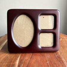 Vintage Wooden Picture Frame, Rounded Corners | Collage, 3-Photo, Fetco Thailand