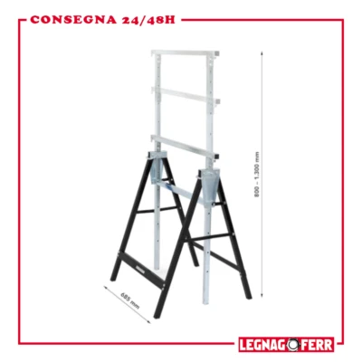 Cavalletto Telescopico Regolabile 80 - 130 cm Kreator - Immagine 1 di 4