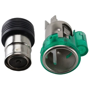 12V Car Cigarette Lighter Replace Plug & Socket Assembly Set with Green Light - Bild 1 von 11
