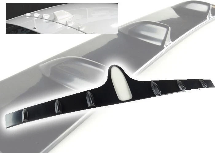 FOR 2011-16 HONDA CR-Z ABS BLACK VORTEX GENERATOR SHARK FIN VG REAR ROOF SPOILER - Image 1 of 1