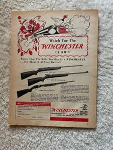 1950 Winchester Model 67 69 &61 Rifle Clown  and Duck Print Ad - Picture 1 of 1