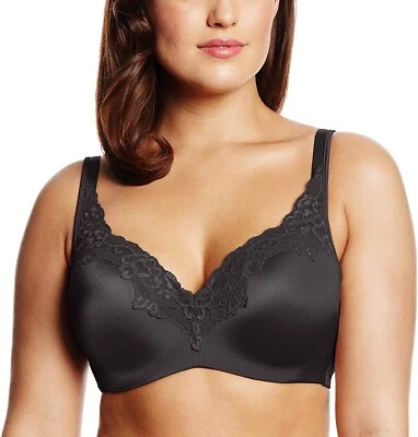 Playtex 174192 Womens Original Balconette Underwire Bra Black Size 40DDD - Image 1 of 2
