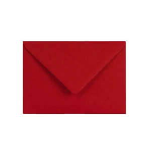 114 x 162 Dark Red C6 Envelope | Gummed | 120gsm V-Flap Crimson Red Envelope - Picture 1 of 3