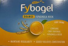 4 boxes of 30 Genuine Fybogel Orange Flavour Natural Fibre Constipation 01/2025