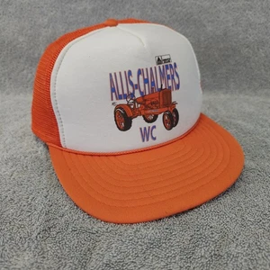 Cappello trattore vintage Allis Chalmers schiuma camionista berretto a rete snapback OSFM - Foto 1 di 21