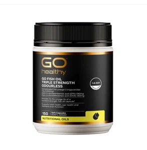 GO Healthy FISH OIL 3000 TRIPLE STRENGTH 150 SOFT CAPSULES - Bild 1 von 1