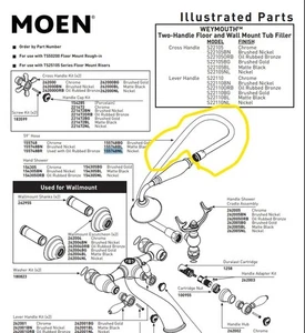 Moen 155748NL 59" Handbrauseschlauch in gebürstetem Nickel-Finish - Bild 1 von 2