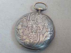 Omega - Reloj Bolsillo Plata 900 Antiguo - Para Piezas O Restauración - Imagen 1 de 10