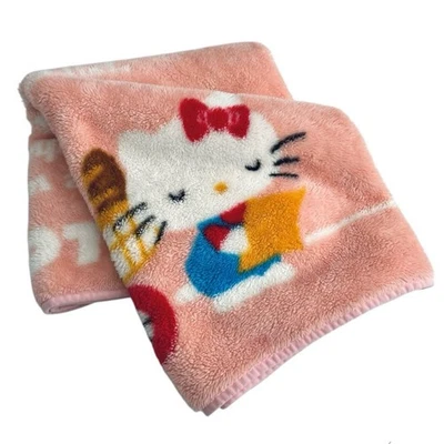 Manta Hello Kitty Cuna Visón Minky Fruta Soporte De Colección 55x35 Rosa Kawaii Foto 1 de 4