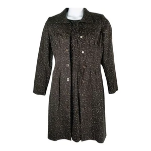 Vestido Eccoci Abrigo Etcetera Ambos Talla 6 Marrón Tostado Inspirado Vintage - Imagen 1 de 21