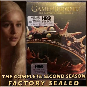Game of Thrones: Complete Second Season (DVD) FACTORY SEALED! Emilia Clarke - Picture 1 of 3