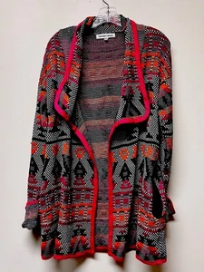 Vintage Oxford Circus Open Tribal Pullover S/M Bunt Boho Hippie Strickjacke - Bild 1 von 12