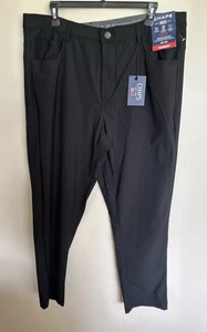 Chaps 5-Pocket Performance schwarze Herrenhose gerade spitz zulaufende Passform Größe 36 x 30 - Bild 1 von 6