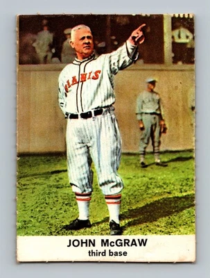 Tarjeta de béisbol de colección 1961 Golden Press HOF #23 John McGraw en muy buen estado Foto 1 de 2