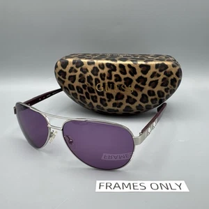 Guess GU 7282 SIPUR-45 Black Silver Aviator FRAMES ONLY - Picture 1 of 10