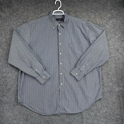 Camisa Austin Reed Abotonada Para Hombres 2XL Azul Blanco Rayas Manga Larga Informal Foto 1 de 4