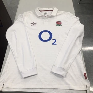 England Umbro weiß Heim Langarm Rugby Trikot 2020-2021 Größe Herren XL - Bild 1 von 10