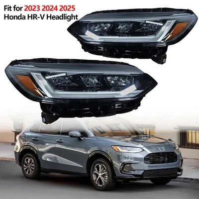 LED Headlight Driver & Passenger Side Assembly for 2023 2024 2025 Honda HR-V HRV Foto 1 de 4