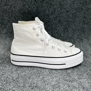 Sneakers Converse Platform donna taglia 8 bianco tela Chuck Taylor All Star ciao - Foto 1 di 12
