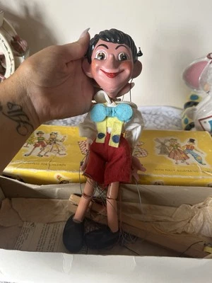 1963 Vintage Pinocchio Pelham Puppet Marionette - Image 1 of 4