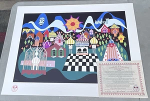 A World Of Dreams Mary Blair Small World Art Print Serigraph Disney Disneyland - Picture 1 of 14