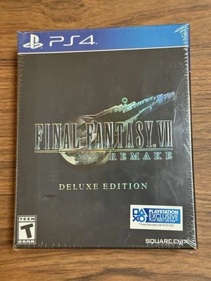Final Fantasy 7 Remake PS4 Deluxe Edition Sealed Sony PlayStation 4 2020 New - Image 1 of 4
