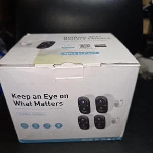 Outdoor WiFi Battery Camera 4 Pack - Picture 1 of 10