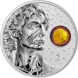 Malta 2023 5€ Nicolás Copérnico 1 Oz moneda plata - Imagen 1 de 5