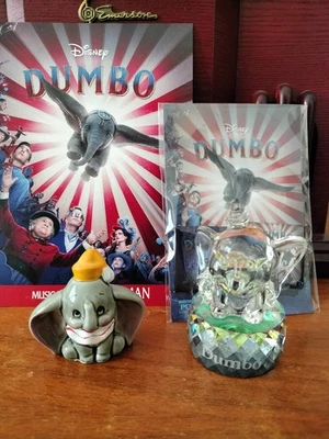 DUMBO LOT WALT DISNEY ARRIBAS BROS SMALL RAINBOW BASE GLASS, CERAMIC FIGURINES - Image 1 of 4