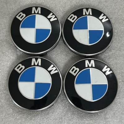 BMW GENUINE FACTORY ORIGINAL CENTER CAPS 6783536-04  SET OF 4 - Image 1 of 4