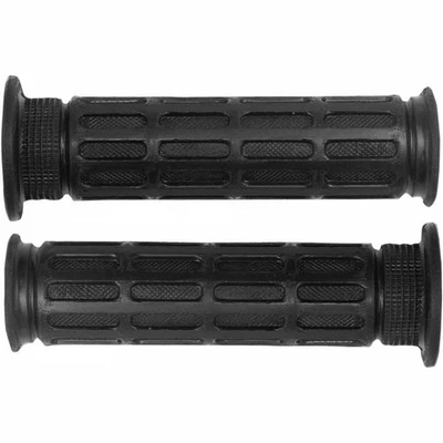 Emgo Classic OE-Style Honda 7/8in. Grips - Closed Ends - Black 42-28750 - Image 1 of 4