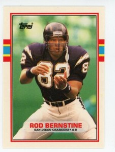 1989 TOPPS TRADED #35T - ROD BERNSTINE - SAN DIEGO CHARGERS