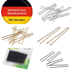 50 horquillas 6 cm oro* plata* negro* tocados pinzas para el cabello agujas nido - Imagen 1 de 7