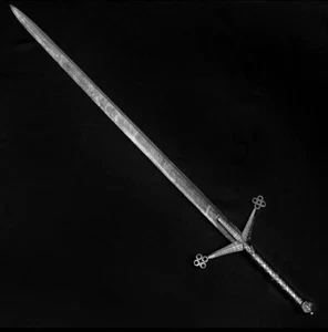 Handmade Scottish Claymore Damascus Sword Hand Forged Viking Sword Battle Ready - Picture 1 of 11