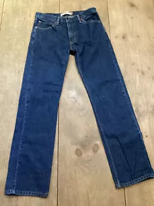 Levi's 505 Men's Straight Fit Jeans Waist 33 Length 34 Blue EUC - Picture 1 of 11