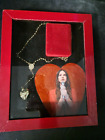 Lana Del Rey heart rosary spoon necklace display