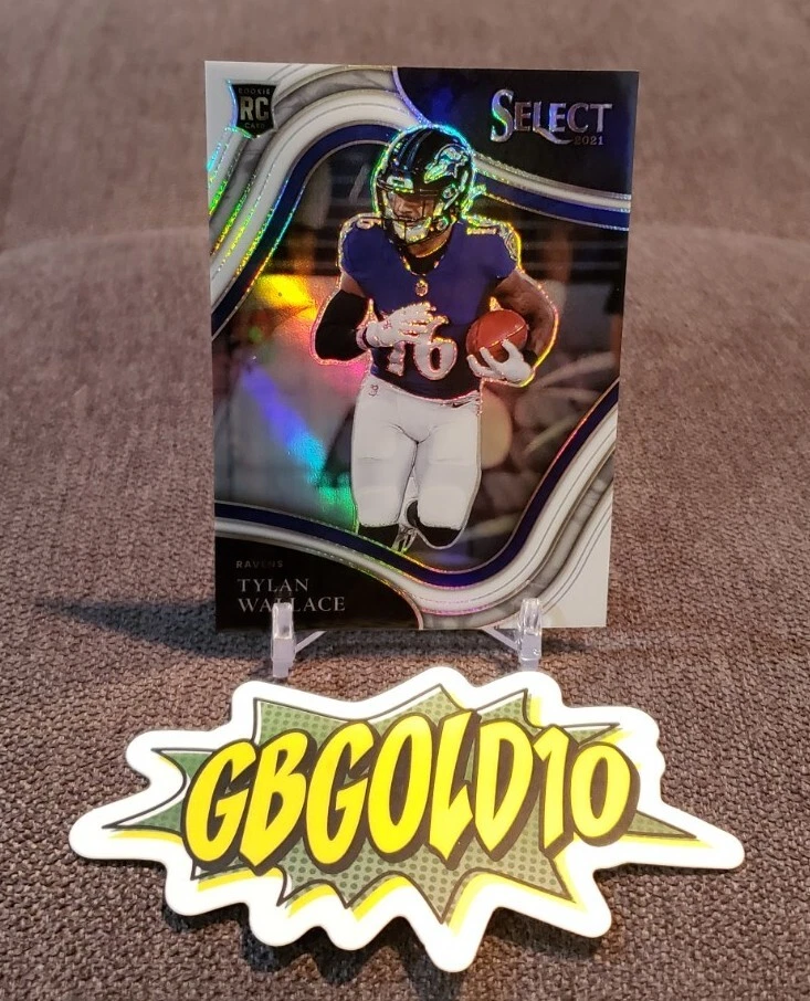 2021 Select Tylan Wallace White Prizm /35 Field Level Rookie RC No. 378 Ravens - Image 1 of 3