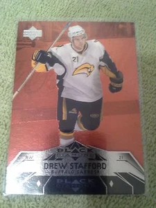 2007-08 Black Diamond Drew Stafford Ruby Double Diamond #d/100 Buffalo Sabres - Picture 1 of 2