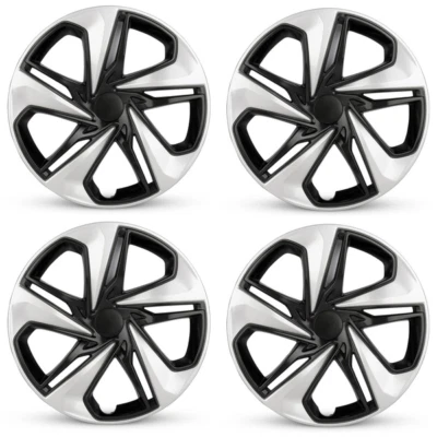 New Set of 4 16" Silver/Charcoal Wheel Cover Hubcap 2019-2021 for Honda Civic - Image 1 of 3