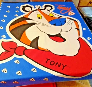 Kelloggs Tony Tiger 1998 Print Fabric Panel, For Wall Hanging or Pillow - NEW - Picture 1 of 10