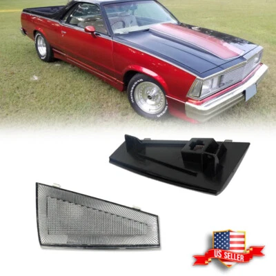 2x Clear Lens Front Side Marker Lights For 1980 1981 Chevrolet El Camino Malibu - Image 1 of 4