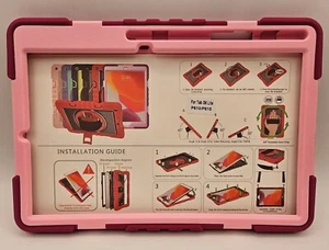 Tab S6 Lite Two Tone Pink Silicone & Plastic Stand Case - Bild 1 von 8