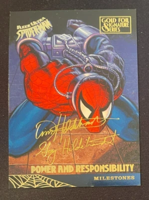 SPIDER-MAN 1995 Fleer Ultra Gold Foil Signature Series #93 NM - Image 1 of 2