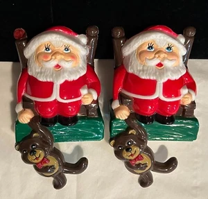 Vintage Kunststoff Weihnachtsmann Strumpfbügel SUN HILL INDUSTRIES 1985 - Bild 1 von 6