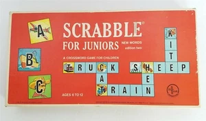 Scrabble für Junioren Kreuzworträtsel Spiel / Selchow & Righter 1964 - Bild 1 von 10